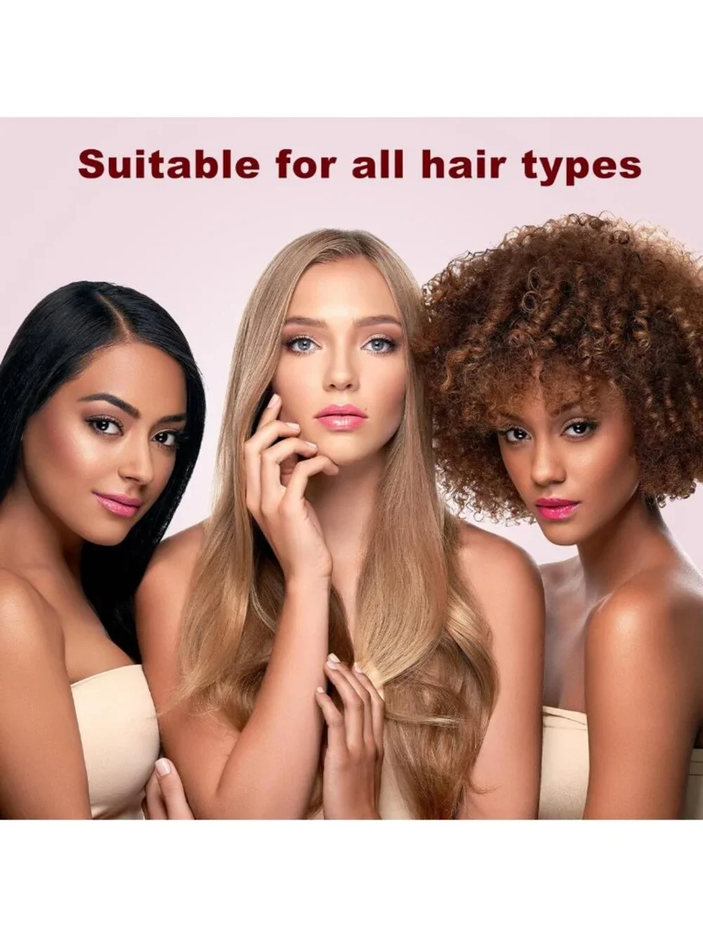 2-in-1 Hair Dryer Brush & Straightener, Negative Ion Technology, Reduces Frizz